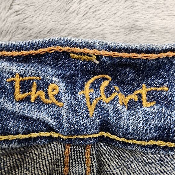 Old Navy Jeans Womens 10 Blue The Flirt Mid Rise Boot Cut Stretch Casual Y2K - Picture 5 of 13